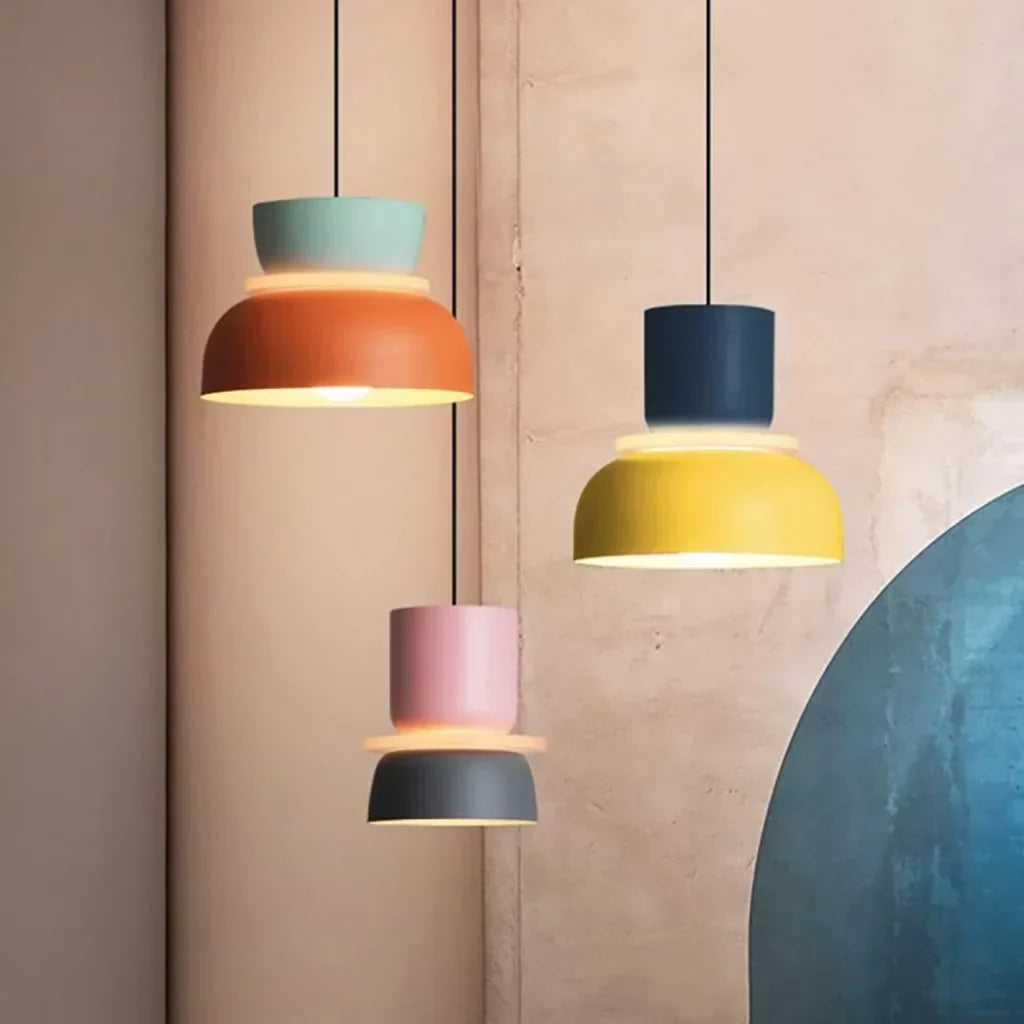 Plafonnier multicouche en acrylique, douille E27, 29 cm de diamètre, style nordique, idéal pour îlot de cuisine, coin repas ou entrée, lampe suspendue pour