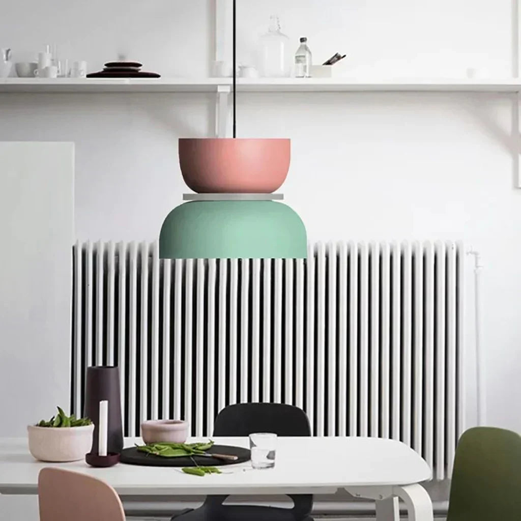 Plafonnier multicouche en acrylique, douille E27, 29 cm de diamètre, style nordique, idéal pour îlot de cuisine, coin repas ou entrée, lampe suspendue pour