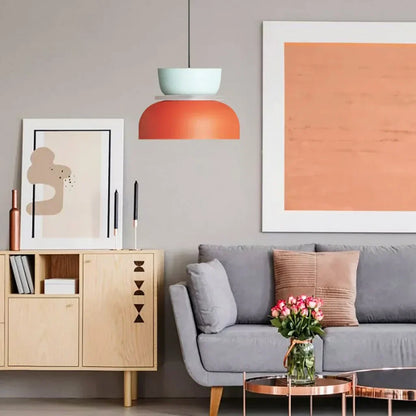 Acrylic Overhead Light Fixture 11 in Bowl Shade for Kitchen Table Workspace Kids Room Modern Nordic Hanging Lamp E27 Socket