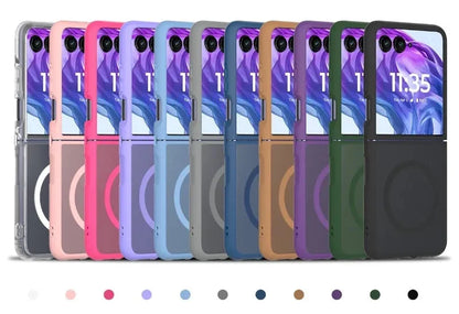 Magnetic Snap-On Hard Shell Case for Motorola Razr Flip Phones – Anti-Fingerprint Matte Finish, Precise Cutouts, Full Protection for