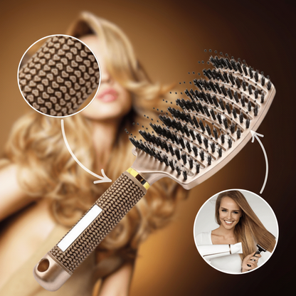 GENTLEGLIDE – Brosse démêlante sans douleur pour des cheveux lisses, sains et brillants