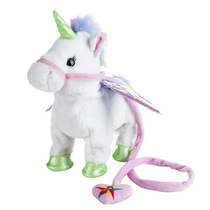 Stuffed Animal Toy Unicorn, Interactive Plush Toy with Singing and Walking, Cuddly Unicorn Toy for Girls and Kids
