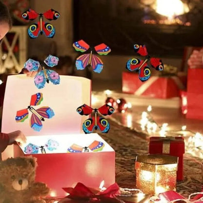 Wind-Up Paper Butterflies for Cards and Gift Boxes – 15-Pack Reusable Surprise Inserts for Birthdays, Parties, Celebrations