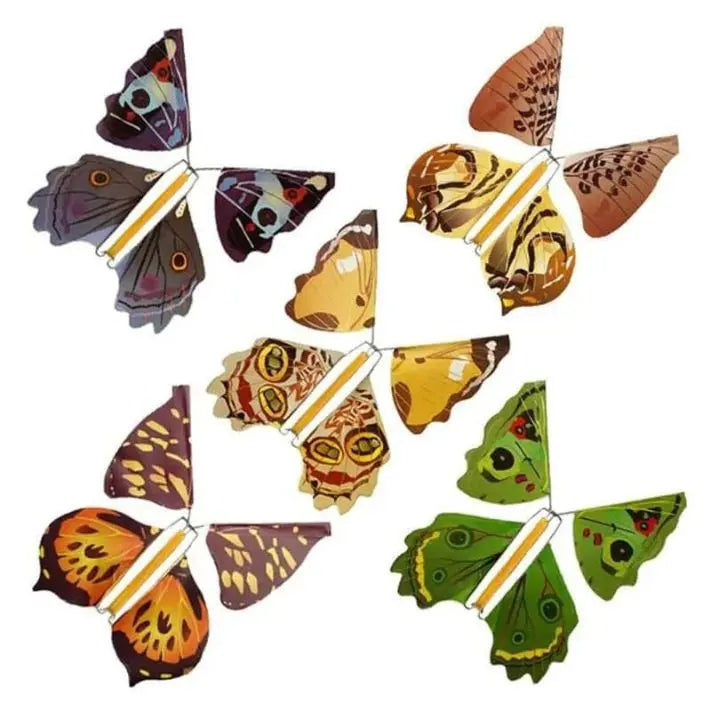Wind-Up Paper Butterflies for Cards and Gift Boxes – 15-Pack Reusable Surprise Inserts for Birthdays, Parties, Celebrations