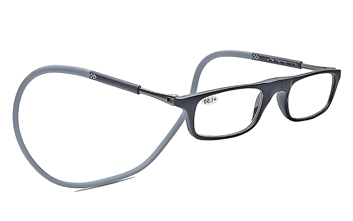 Magnetic Reading Glasses for Men and Women, Hanging Reading Glasses with Neck Design, Lightweight Full Frame Readers