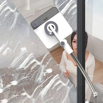 Magnetic Window Cleaner, Double Sided Window Washer with Extendable Handle, Window Cleaning Tool for Exterior Windows
