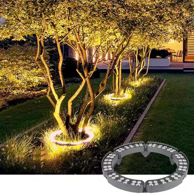 Outdoor LED Landscape Spotlight for Trees & Gardens | Aluminum Ground Light with Warm Glow | Pathway Accent Lighting | Weatherproof Garden U