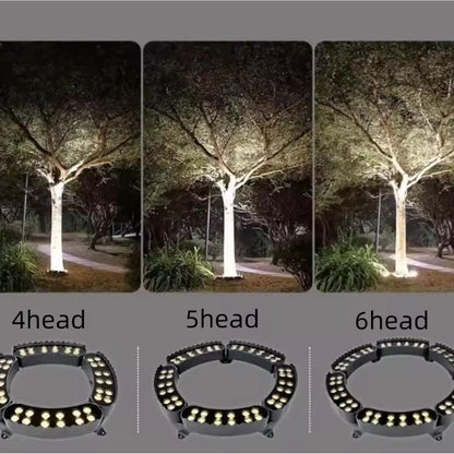 Outdoor LED Landscape Spotlight for Trees & Gardens | Aluminum Ground Light with Warm Glow | Pathway Accent Lighting | Weatherproof Garden U