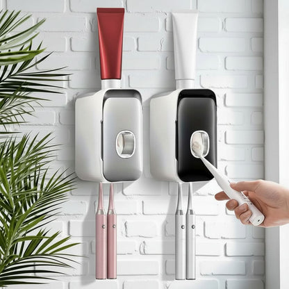 PRESSIQ – Distributeur manuel de dentifrice pour une salle de bain organisée