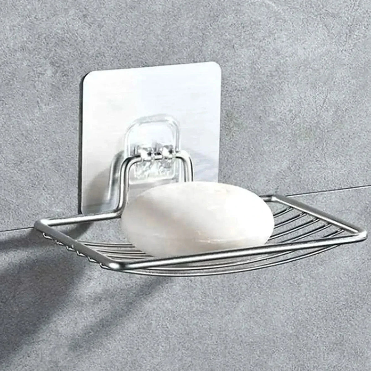 PORTE-SAVON – Étagère à savon murale en acier inoxydable avec système de drainage pour un rangement propre et organisé dans la salle de bain