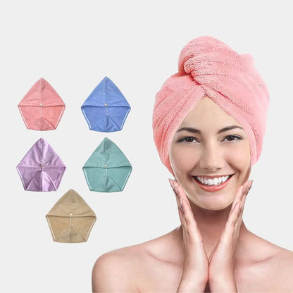 DRYELLA – Serviette à cheveux en microfibre pour un séchage rapide et un soin quotidien confortable