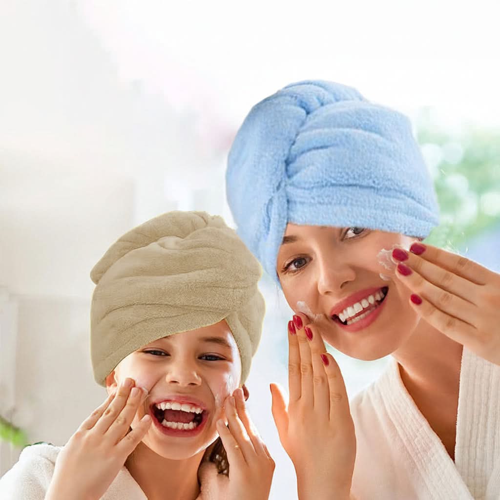 DRYELLA – Serviette à cheveux en microfibre pour un séchage rapide et un soin quotidien confortable
