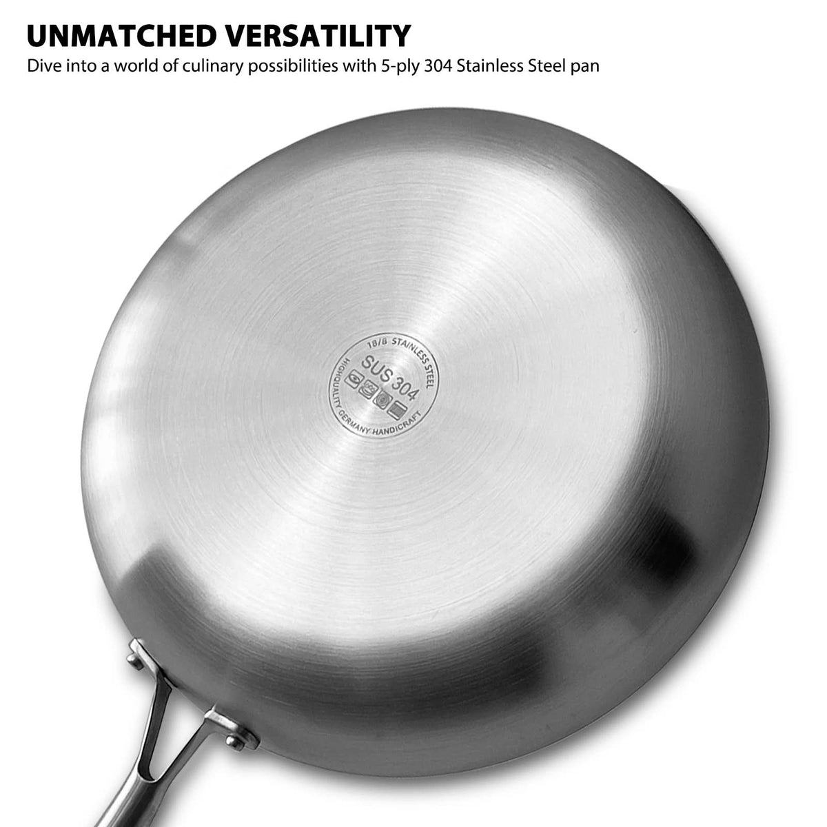 CULINEXA – 304 Stainless Steel Frying Pan