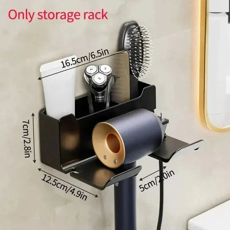 DRYVAULT – Compact Wall Holder for Organized Hair Dryer Storage