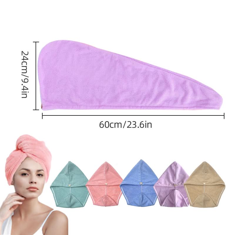 DRYELLA – Serviette à cheveux en microfibre pour un séchage rapide et un soin quotidien confortable