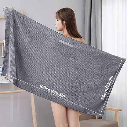 VELVADRY – Serviette turban en velours corail pour un séchage rapide et des cheveux sans frisottis