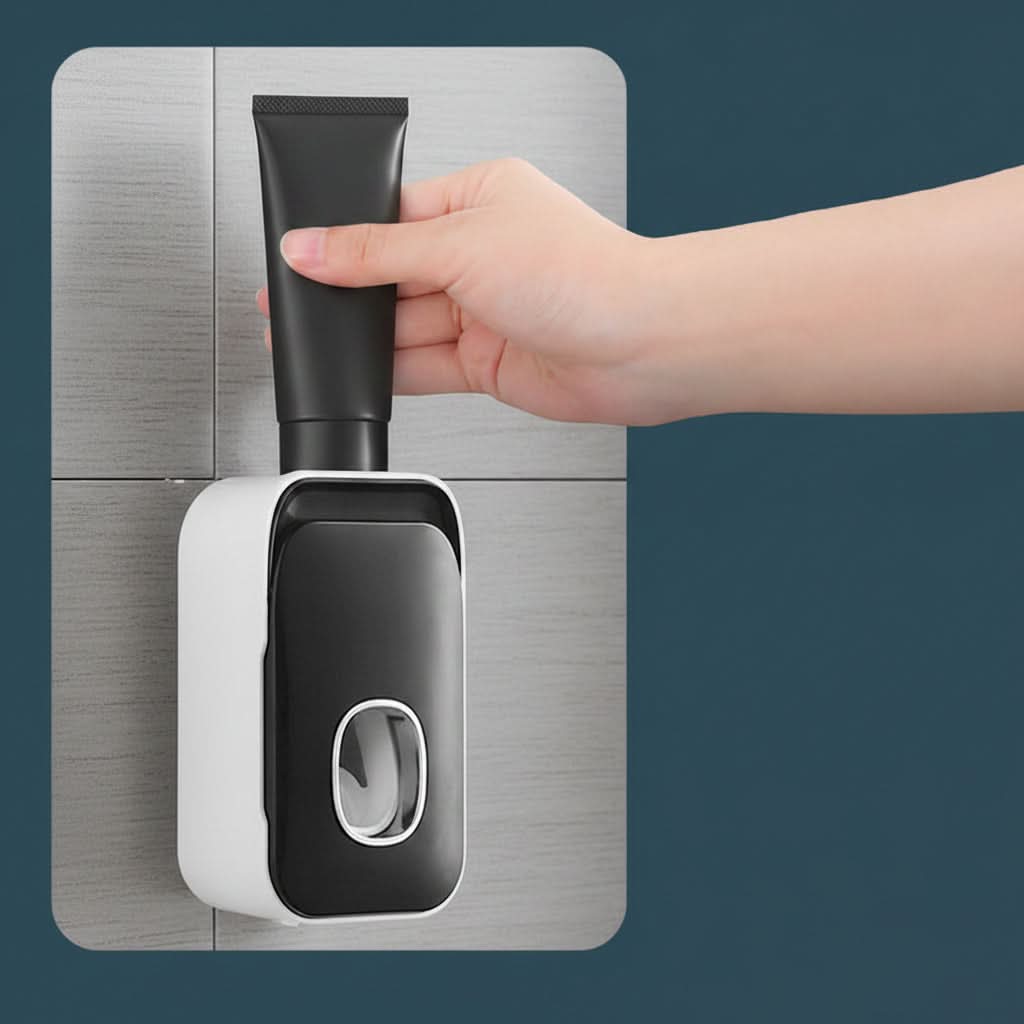 PRESSIQ – Distributeur manuel de dentifrice pour une salle de bain organisée