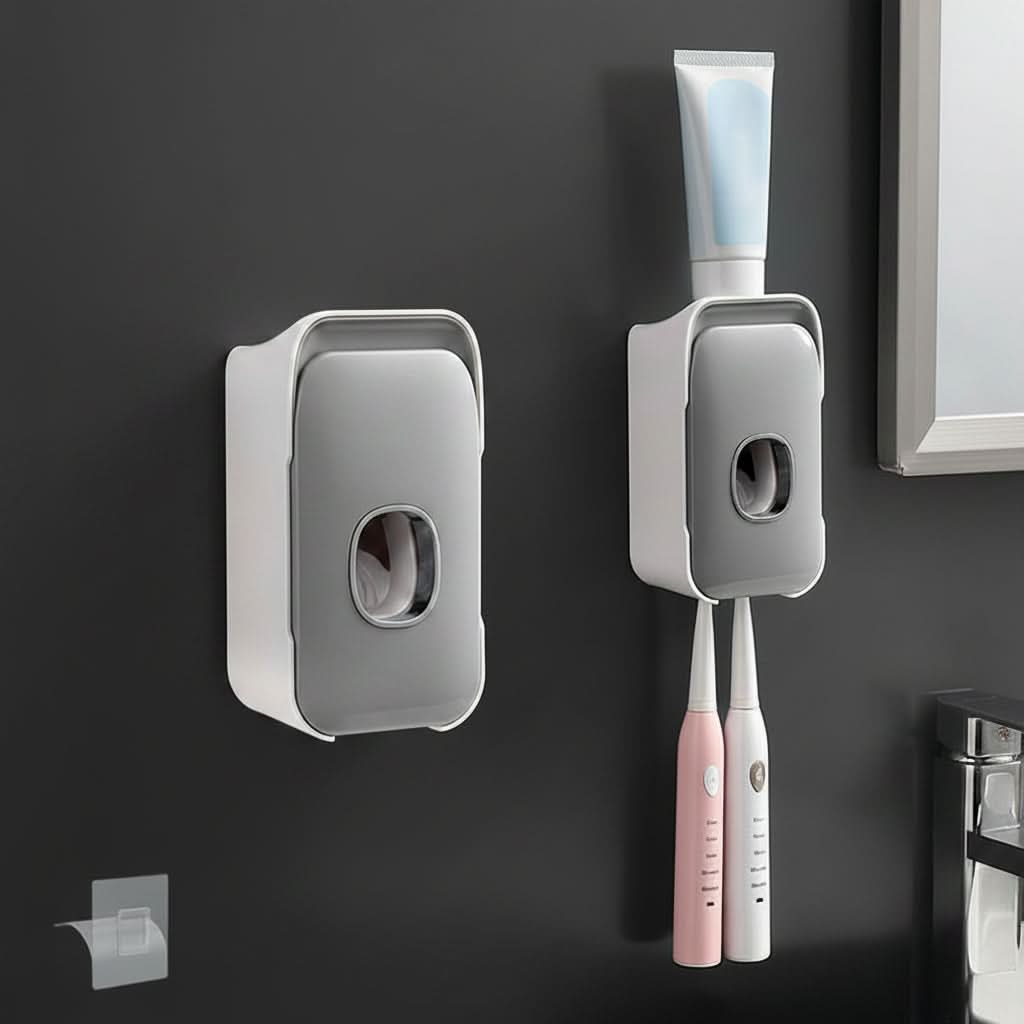 PRESSIQ – Distributeur manuel de dentifrice pour une salle de bain organisée