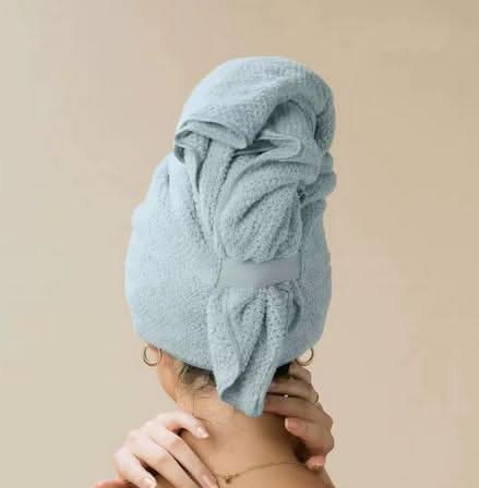 VELVADRY – Serviette turban en velours corail pour un séchage rapide et des cheveux sans frisottis