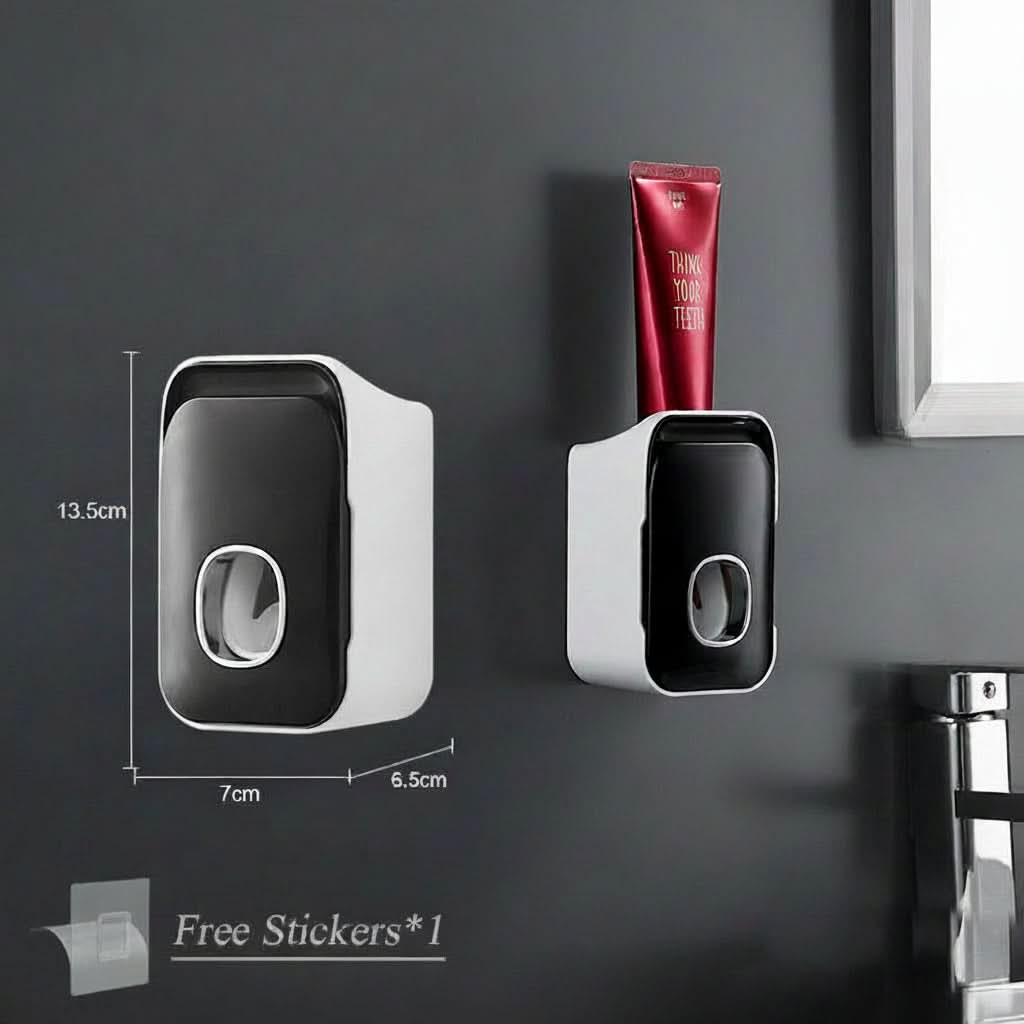 PRESSIQ – Distributeur manuel de dentifrice pour une salle de bain organisée