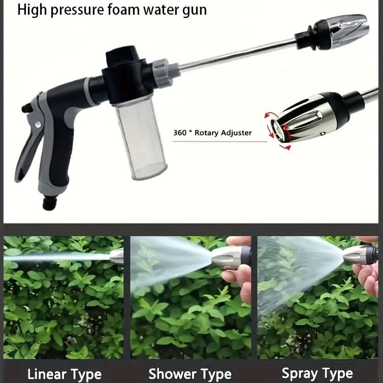 AQUAFORCE - High-pressure foam spray gun designed for efficient outdoor cleaning tasks