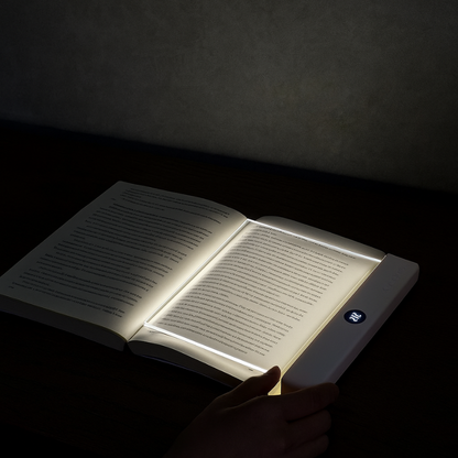 Lampe de lecture LED rechargeable à clipser pour livres avec 3 modes de luminosité | Design marque-page ultra-fin pour la lecture nocturne, les études, les voyages et plus encore