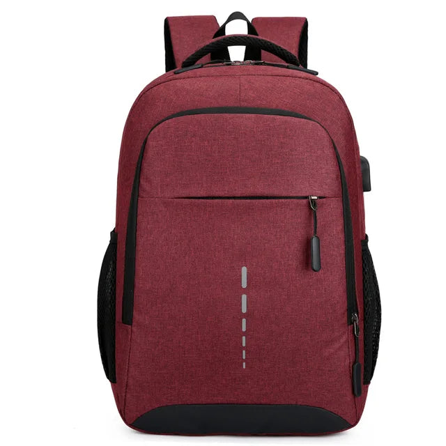 Sac à dos en nylon imperméable avec bretelles rembourrées et compartiments multiples pour le travail, l'école et les voyages | Sac à dos léger pour homme