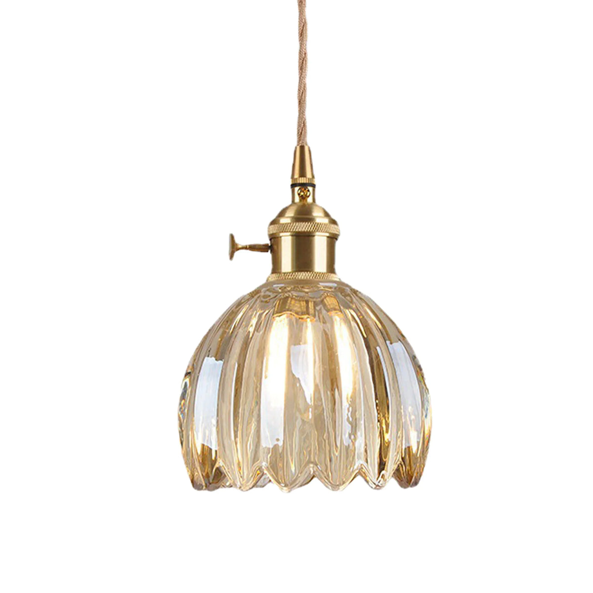 Hanging Glass Ceiling Fixture Floral Petal Shade 10 Inch E27 Socket Modern Kitchen Dining Room Overhead Lighting for Islands Counters Nooks