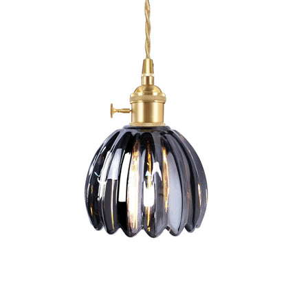 Hanging Glass Ceiling Fixture Floral Petal Shade 10 Inch E27 Socket Modern Kitchen Dining Room Overhead Lighting for Islands Counters Nooks