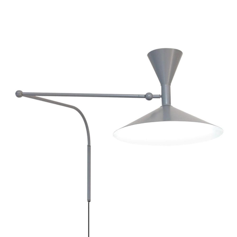 Swing Arm Wall Sconce with 18 in Adjustable Reach Plug-In Bedside Lamp for Reading Bedroom Office Task Lighting Metal Arm Mount Light Fixtur
