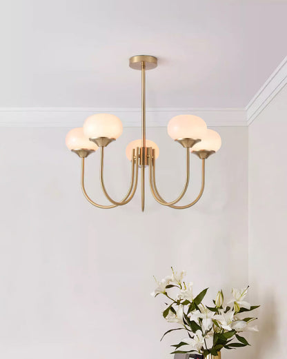 Orb Pendant Light with Adjustable Height Metal Frame and Spherical Shades for Kitchen Island Dining Living Room Bedroom E27 Socket Pink Whit