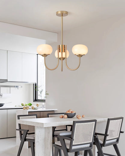 Orb Pendant Light with Adjustable Height Metal Frame and Spherical Shades for Kitchen Island Dining Living Room Bedroom E27 Socket Pink Whit
