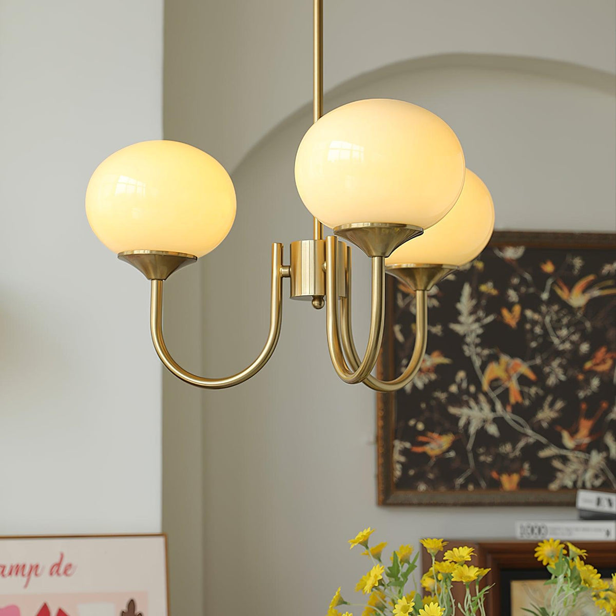 Multi-Globe Suspended Fixture Iron & Tinted Glass Shades E27 Socket for Kitchen Island Dining Area Living Space Bedroom Overhead Illuminatio