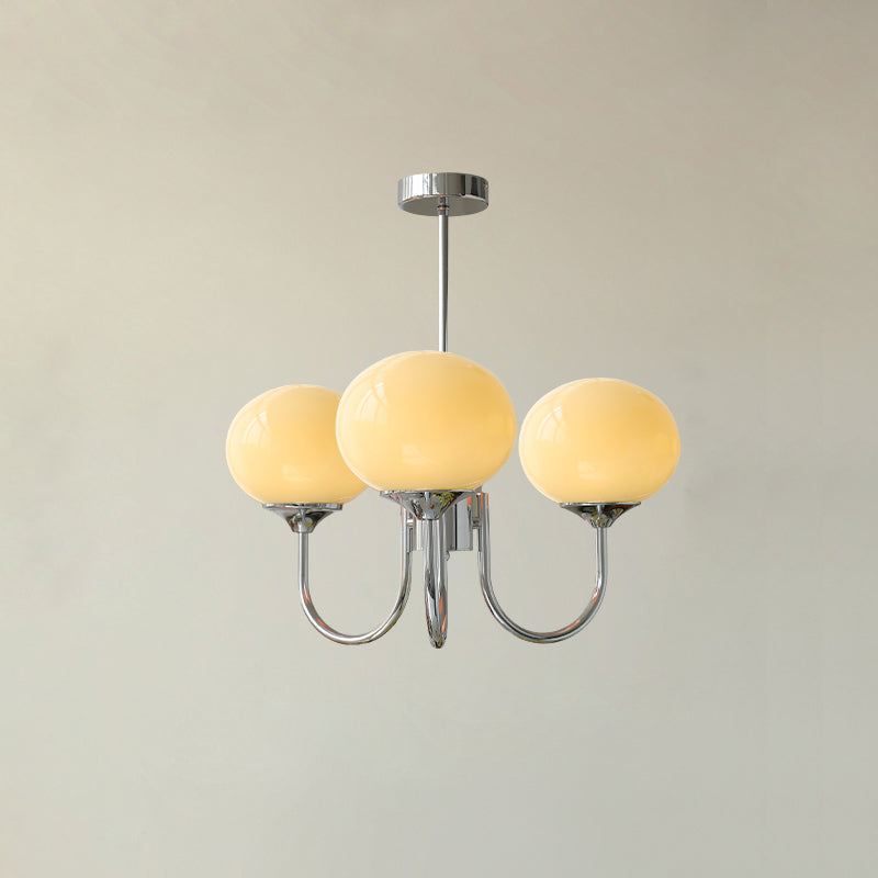 Multi-Globe Suspended Fixture Iron & Tinted Glass Shades E27 Socket for Kitchen Island Dining Area Living Space Bedroom Overhead Illuminatio