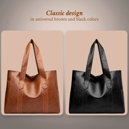 Genuine Leather Crossbody Handbag with Magnetic Flap Closure – Adjustable Strap Shoulder Purse for Women – Everyday Compact Bag