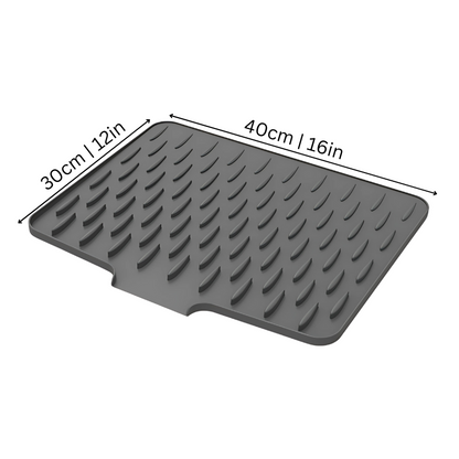 Tapis de protection de comptoir en silicone flexible pour vaisselle et poêles chaudes | Surface de séchage de cuisine pliable avec résistance à la chaleur et adhérence antidérapante