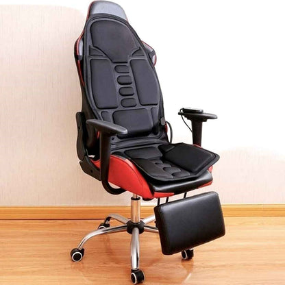 Coussin de siège massant chauffant, 8 programmes, thérapie par rouleaux de pétrissage Shiatsu pour chaise de bureau, siège auto, fauteuil inclinable à la maison, dos complet, cou et lombaire