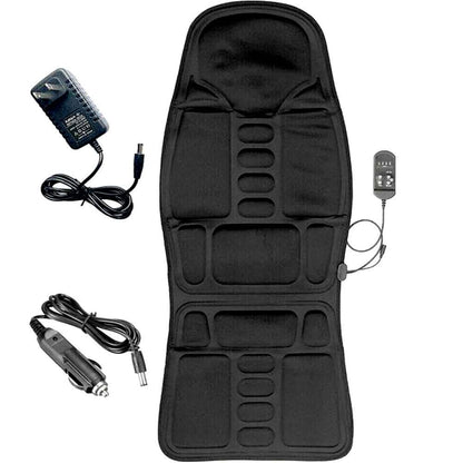 Coussin de siège massant chauffant, 8 programmes, thérapie par rouleaux de pétrissage Shiatsu pour chaise de bureau, siège auto, fauteuil inclinable à la maison, dos complet, cou et lombaire