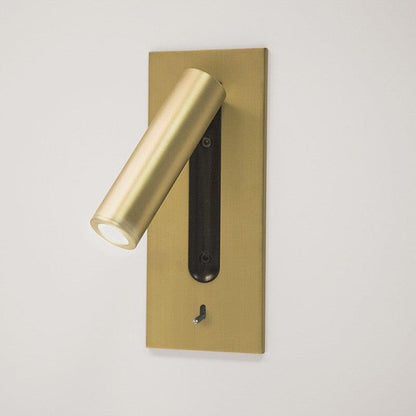 Applique murale industrielle avec LED intégrée et interrupteur à bascule – Luminaire en aluminium pour salon, couloir, chambre et bureau