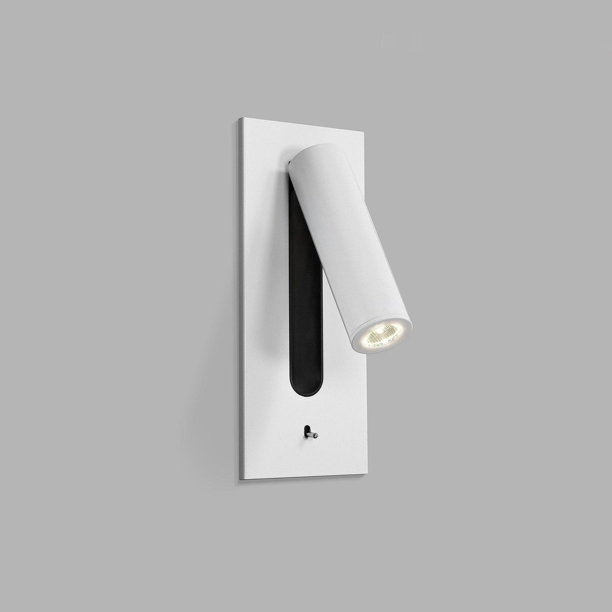 Applique murale industrielle avec LED intégrée et interrupteur à bascule – Luminaire en aluminium pour salon, couloir, chambre et bureau