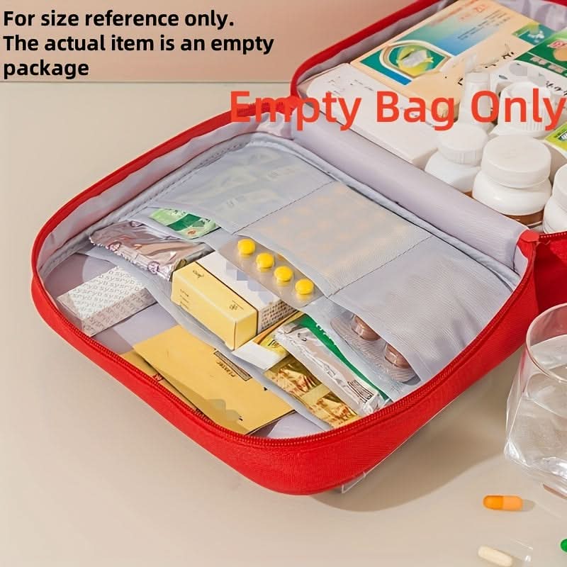 Large Portable First Aid Kit with Multiple Compartments