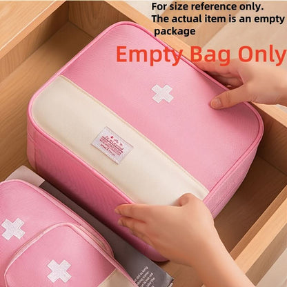 Large Portable First Aid Kit with Multiple Compartments
