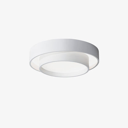 Flush Mount LED Ceiling Light Round Low-Profile Fixture Black White Gray 16 20 24 Inch Diameter for Bedroom Hall Kitchen Foyer