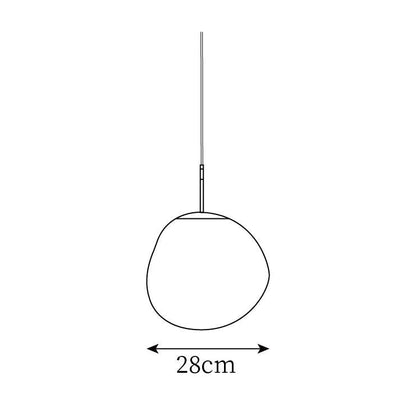 Hanging Dome Shade with Reflective Finish – Adjustable Drop Fixture for Kitchen Island, Dining Room, Bedroom – Metal Construction with E26 S