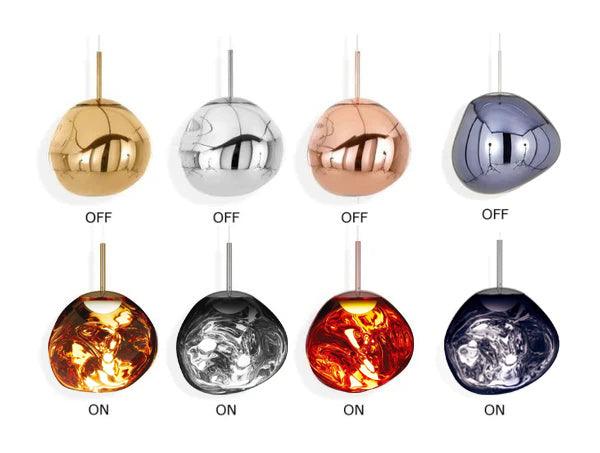 Hanging Dome Shade with Reflective Finish – Adjustable Drop Fixture for Kitchen Island, Dining Room, Bedroom – Metal Construction with E26 S