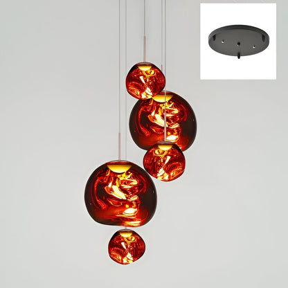 Unique Glass Drop Pendant Lighting Fixture - Ortekor