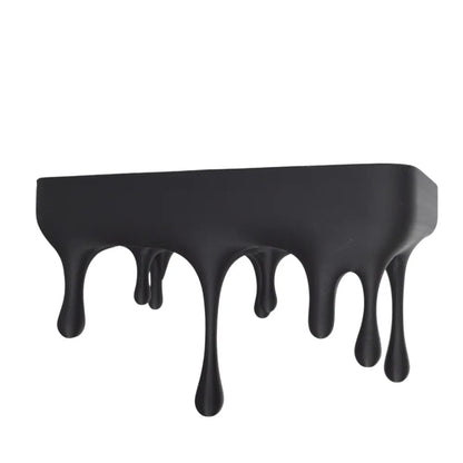 Melti Floating Shelf - Matte Black, Drip Design Wall Display