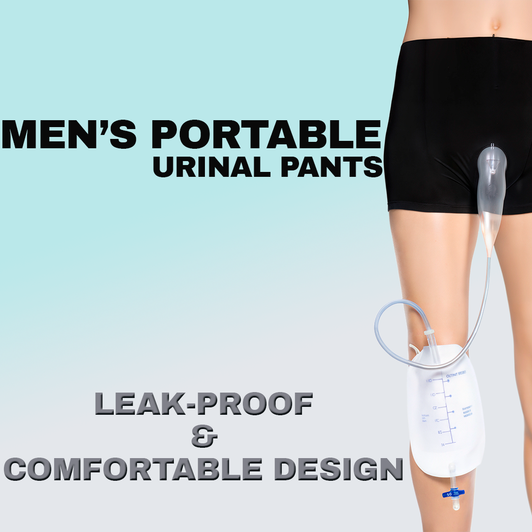 Vêtements confort | Pantalon pour homme avec entonnoir en silicone intégré | Soulagement discret pour plus de praticité lors de vos déplacements