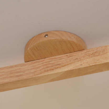 Track Lighting Fixture Wood Finish Adjustable Spotlights for Kitchen Living Room Hallway Bar Rail Ceiling Mount Directional Accent Lights