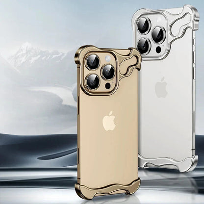 Aluminum Edge-Guard iPhone Bumper – Frameless Camera & Corner Shield for 12-17 Series